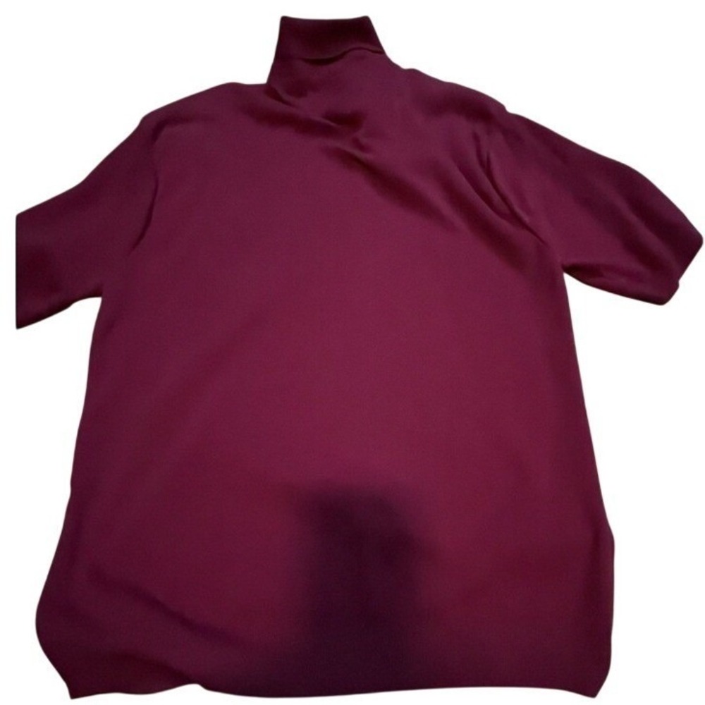 Light Weight Sweater Polo Men's Size Large burgundy - Picture 5 of 5